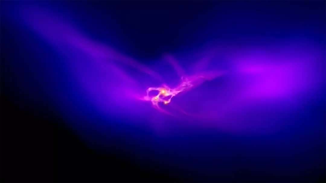 宇宙飞船，大黑洞诞生记：科学家模拟首批星系若何孕育巨型黑洞