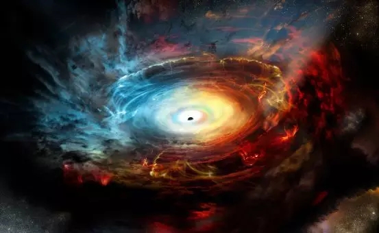 宇宙之王，最终太阳系：9颗太阳和550颗行星围绕超大质量黑洞运行