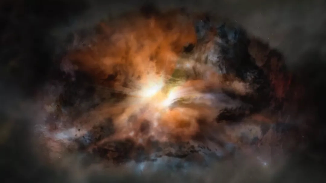 宇宙传承者，宇宙最明亮星系？实在心里是超大黑洞