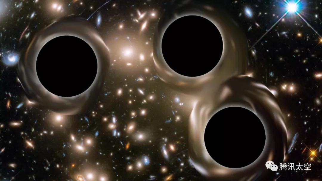 为什么要探索宇宙，地球三亿光年外，一个星系焦点竟有三颗超大质量黑洞！