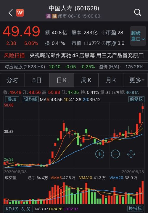 中国人寿股票代码601628东方财富网