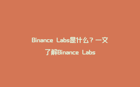 Binance Labs是什么？一文了解Binance Labs