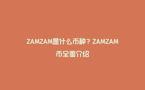 ZAMZAM是什么币种？ZAMZAM币全面介绍