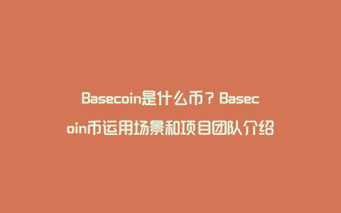 Basecoin是什么币？Basecoin币运用场景和项目团队介绍