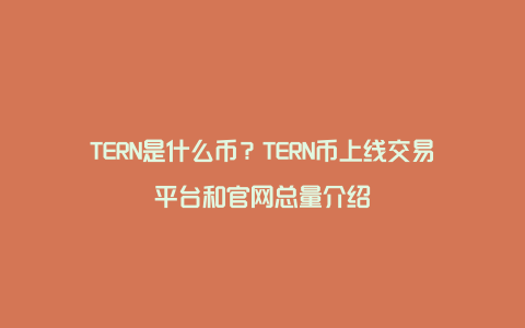 TERN是什么币？TERN币上线交易平台和官网总量介绍