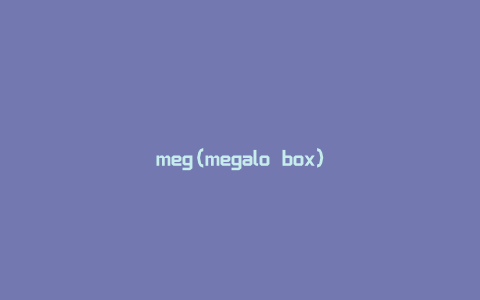 meg(megalo box)