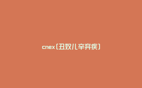 cnex[丑奴儿辛弃疾]