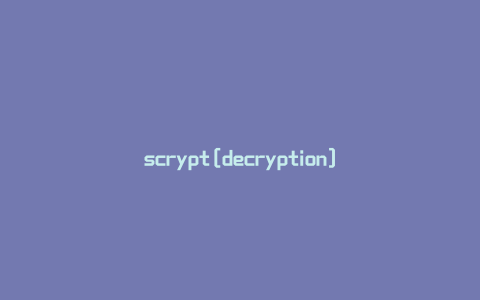 scrypt[decryption]